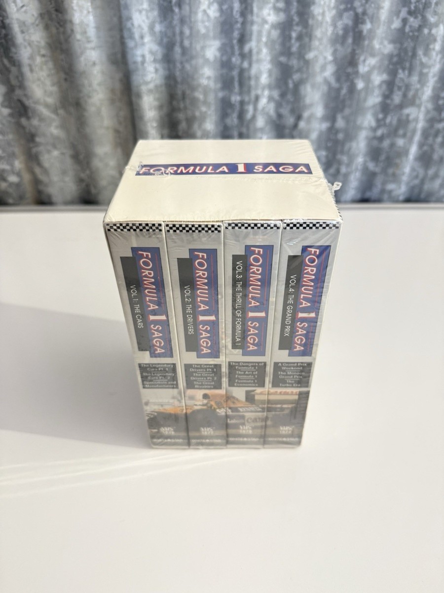 Formula 1 Saga - V. 1-4: The Complete Series (VHS, 1994, 4-Tape