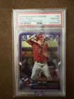 2018 Bowman Chrome Purple Refractor #37 Mike Trout Angels 043/250