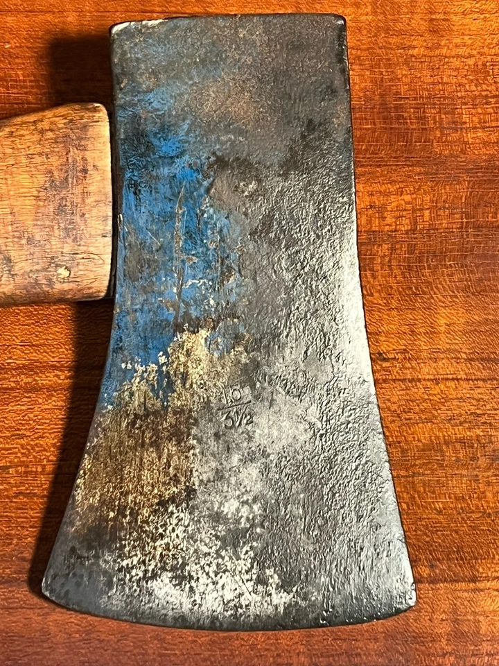 Hacha de broca única HULTS BRUK HB Suecia 3-1/2 lb 1,5 kg con mango original Foto 3 de 4