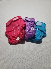 Wegreeco Size Large Washable Female Dog Diaper Pack Of 3 - Bright Colors New