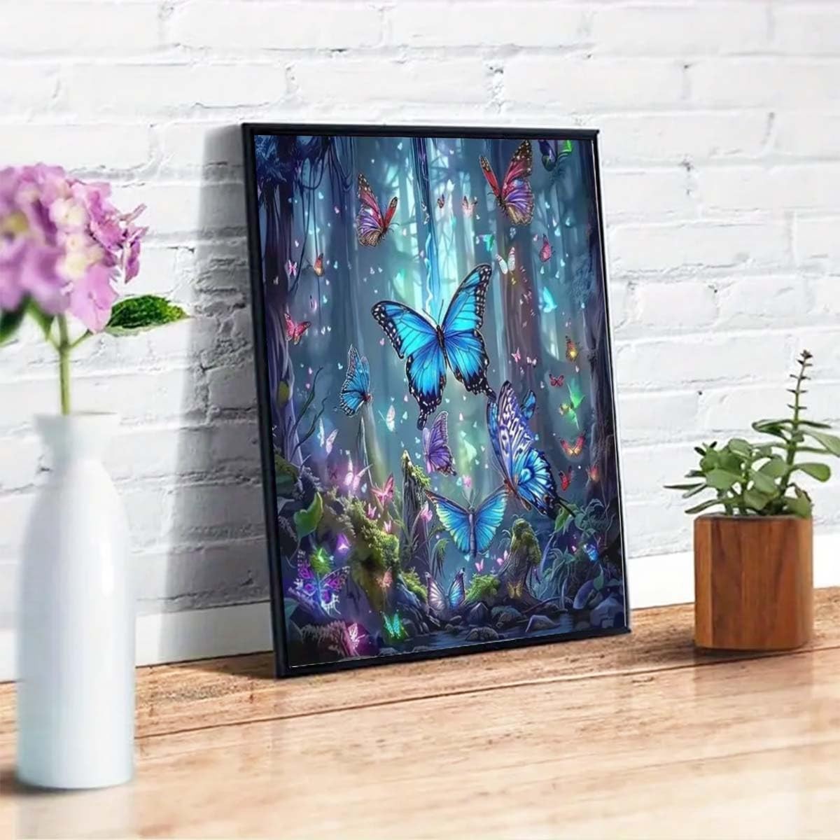 Butterfly Diamond Art Kits for Adults,5D Diamond Painting Kits for Butterfly For