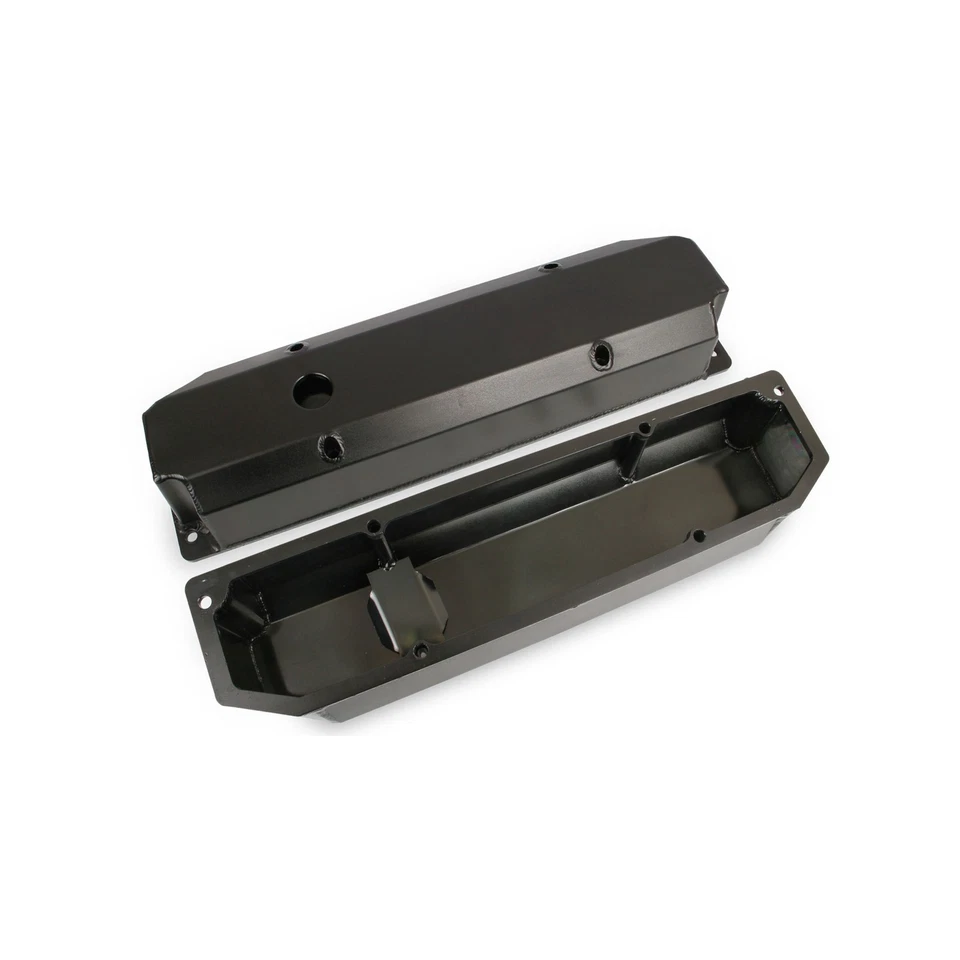 Mr. Gasket 6865BG Fabricated Aluminum Valve Covers - Black Finish - Image 4 of 4