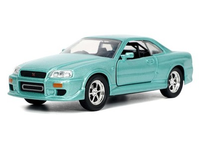 ブライアン　ニッサン・スカイライン GT-R (BNR34) BRIAN'S NISSAN SKYLINE GT-R BNR34 RHD TURQUOISE FAST & FURIOUS 1