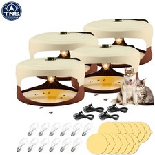 Effective 4-Pack Flea Trap System with Light - Indoor Usage Guaranteed