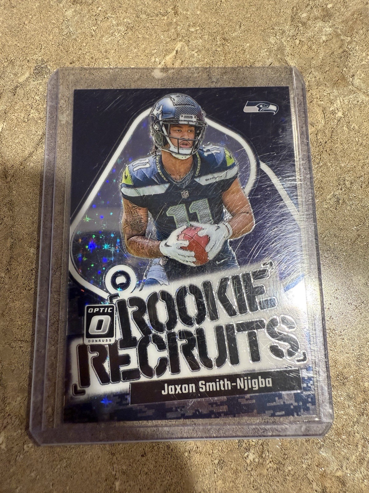 2023 Panini Donruss Optic Jaxon Smith Njigba Rookie Recruits Purple Sparkle /25