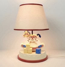 VTG 1984 Fisher Price Rocking Horse Musical Nursery Lamp Night Light Works 47