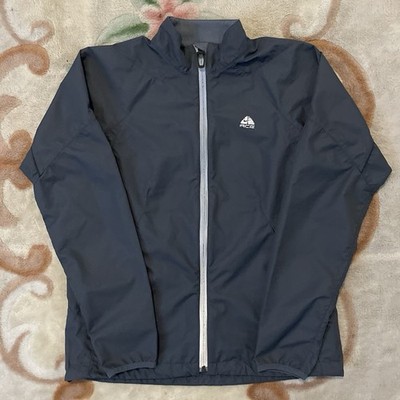 Vintage Y2K Nike ACG Full Zip Black Windbreaker Jacket Outdoors- Mens SZ Medium