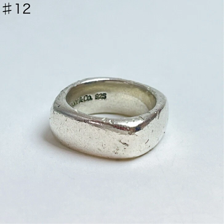 Tiffany Sterling Silver Square Cushion Ring US 6.25 Unisex 925 Jewelry