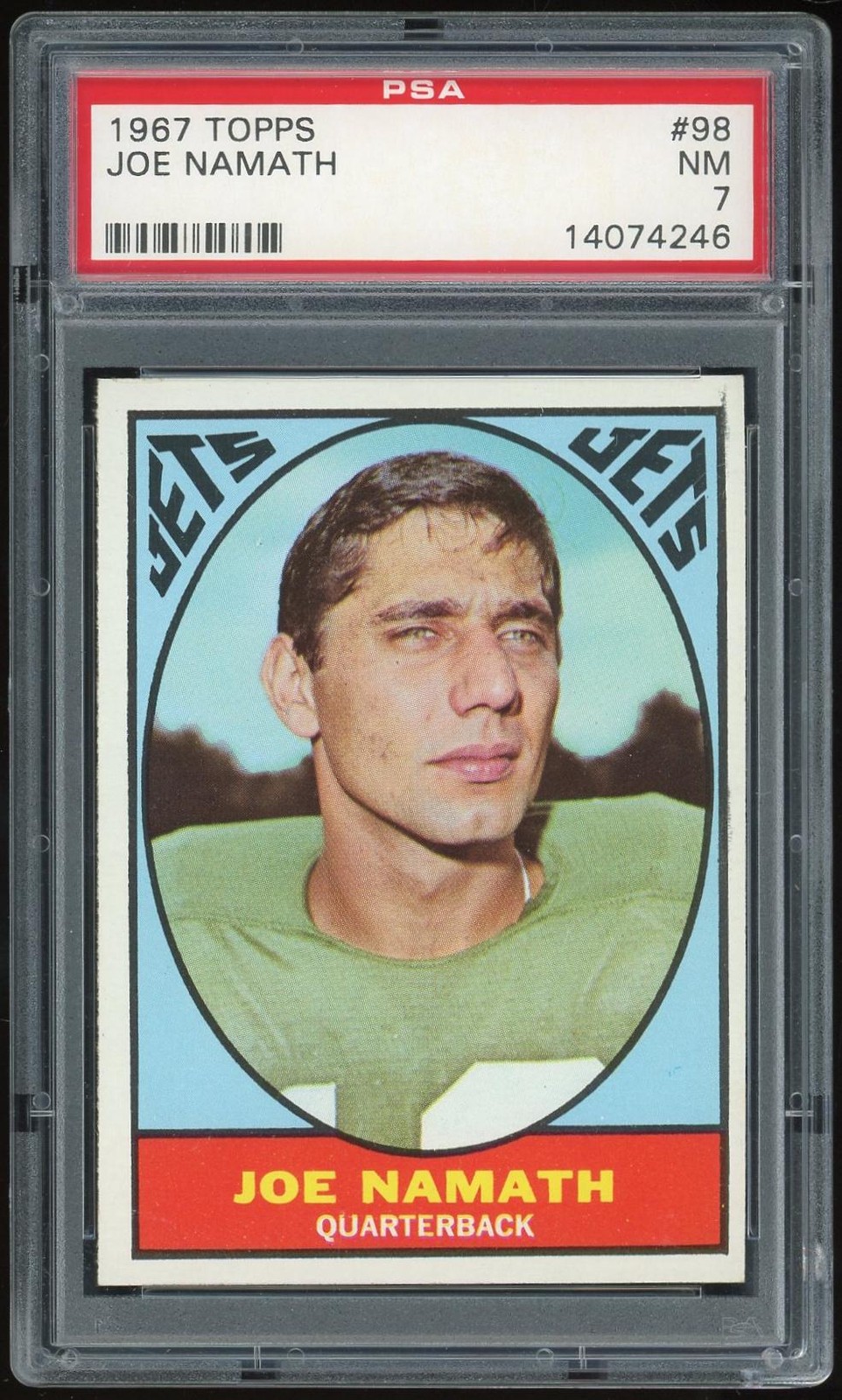 1967 Topps #98 Joe Namath PSA 7 *4246