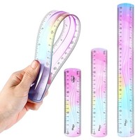 Flexibles Lineal-Set 3 StüCk 30Cm-15Cm Bruchsicher Biegbar FüR Kinder BüRo