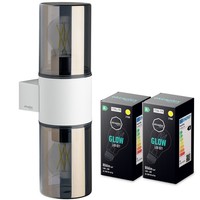 Led AußEnleuchte Wand IP44 Wandleuchte AußEnlampe Weiß Inkl. E27 Leuchtmittel