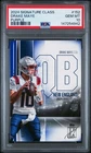 147254942 Drake Maye 2024 Topps Signature Class #152 Purple RC /100 PSA 10