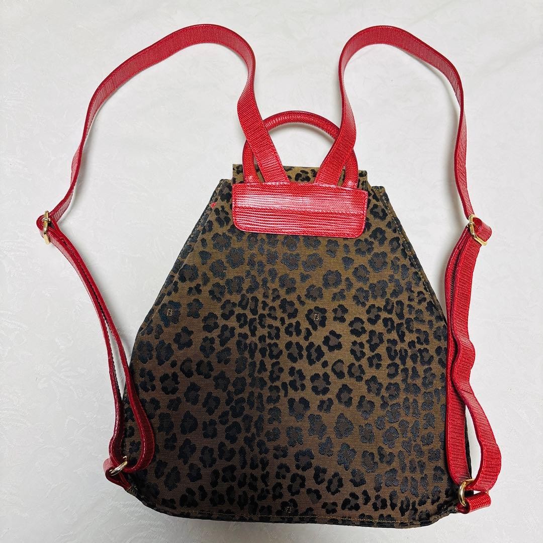 FENDI Backpack Leopard Pattern Rare - image 4