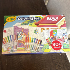 Crayola Bluey Coloring Set with 90 Pieces Kids Art  Coloring Activity Pack