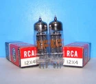 12X4 NOS RCA 1965 radio audio amplifier vintage vacuum tubes 2 valve tested 12X4