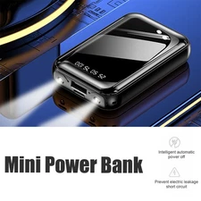 10000mAh Mini Power Bank Fast Charging Portable Digital Display Backup Charger