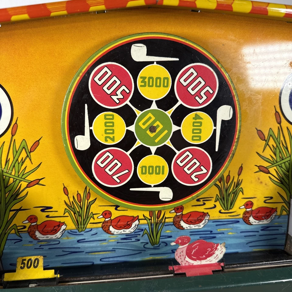 De colección Wyandotte MODELO GALERÍA DE TIRO Juego Arcade Cuerda de Hojalata CON LLAVE Foto 4 de 4