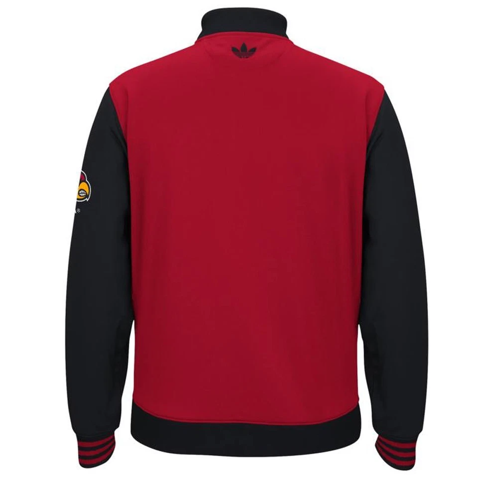 Louisville Cardinals NCAA Adidas Originals Men's (Red) Full-Zip Track Jacket - Image 2 of 2