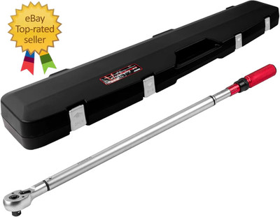 3/4-Inch Drive Click Torque Wrench, Dual-Direction Adjustable 48 Tooth 100-700Ft
