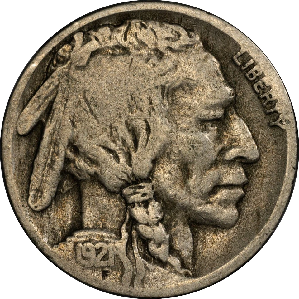 1921-S PCGS G4 Buffalo Nickel 5c, Semi Key Date, Circ Straight Grade, w/TrueView - Image 2 of 4