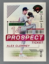 2024 Panini Prospect Edition Alex Clemmey Magenta Foil 49/49 Nationals #200
