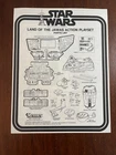 Kenner Vintage 1977 Land of the Jawas Star Wars Action Playset Instructions ONLY
