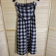 Kimchi Blue Urban Out. Plaid Strapless Midi Dress Women’s Size S/P Retro Y2K