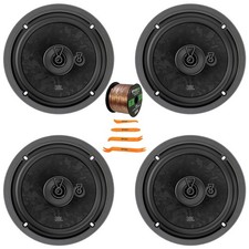 4x JBL Stage3 68MF 6.5" 560 Watt Max Power 3-Way Car Audio Speakers w/Baffle