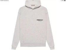 Authentic Fear Of God Essentials Light Oatmeal Hoodie XXL