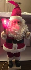 VTG 90s Telco Motion-ettes Animated Santa Clause 24" Christmas Light Bell Video