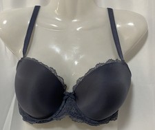 Victoria’s Secret Dream Angels Gray Lined Demi Push-Up Bra 32DDD Coquette