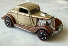 1979 MATTEL Hot Wheels Redlines - 34 Ford Coup Gold - Thailand