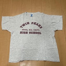 Twin Peaks 90s Vintage Unisex Size XL (US L) T-Shirt David Lynch Gray USED Japan