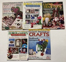LOT 5 American Crafts 1999 QUICK EASY 1998 CRAFTING TRADITIONS/FLOWER GARDEN 96