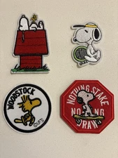 Set Of 4 - Peanuts Snoopy Patches
