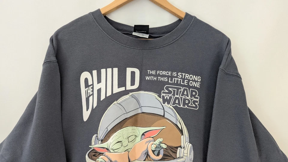 Sudadera Star Wars The Child Grogu Gris Talla L Foto 2 de 4