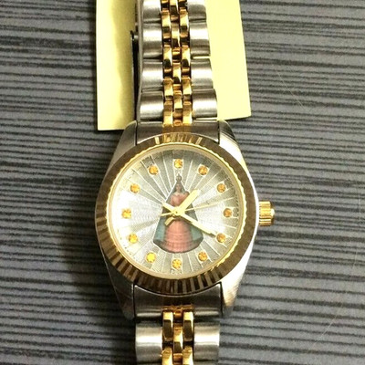 Miykon Women's Reloj Con Imagen Virgen Ciridad Del Cobre ''Cuba'' on Linked Band!