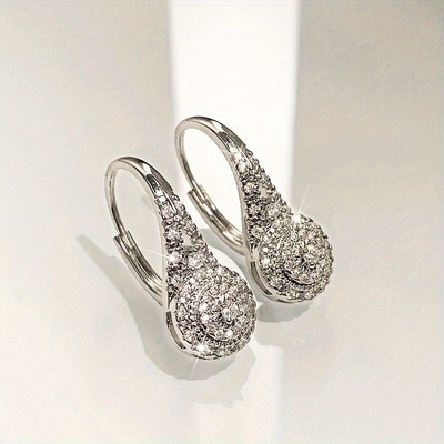 Everyday Earrings Luxury Cubic Zirconia Elegant Earrings Dangle Design