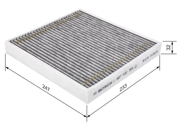 Bosch Filter, Innenraumluft 1 987 432 368 FüR BMW-image