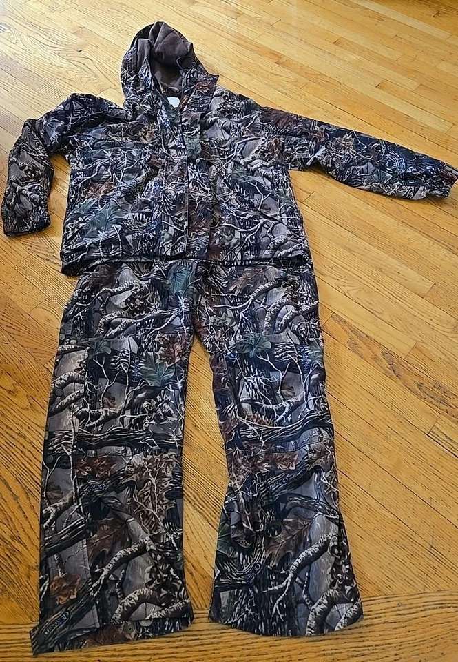 Men's Cabela's Dry Plus Mossy Oak Seclusion 3D Hooded Jacket Pant set EUC Mens L - Image 2 of 4