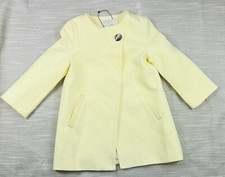 CHILDREN Zara Girls Yellow Blazer Soft Collection Outerwear Size 6 Preowned
