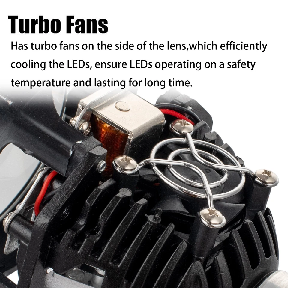 Mini faro universal de lente proyector LED bi de 3,0 pulgadas VS retrofit de xenón Foto 3 de 4