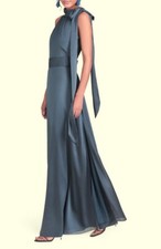 Sachin Babi Cobalt Blue Kayla Halter Gown Size 14 285