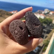 Two small Red Lava Rocks, Perfect for Aquariums & Terrariums, Volcanic ash, slag