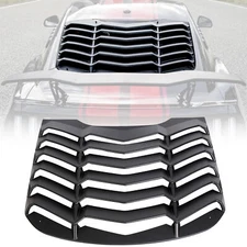 ABS Rear Window Louver Cover Sun Shade Vent For 2015-2023 Ford Mustang