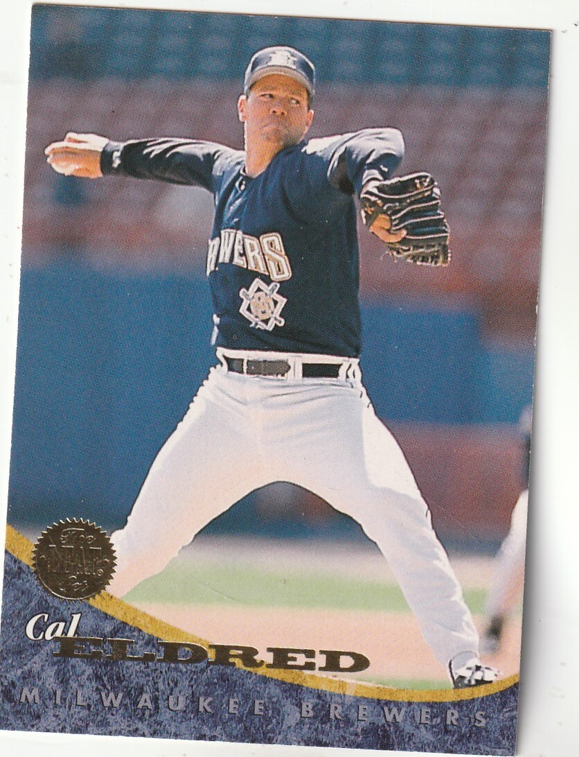 FREE SHIPPING-MINT-1994 Leaf Cal Eldred #267 BREWERS