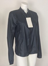 Lululemon Deep Inhale Jacket Size 10 Black 360  Reflective  Perforated