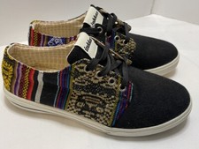 INKKAS Low Men's Size 5 Women's 7 Fabric Aztec Southwest Pattern Shoes Sneakers