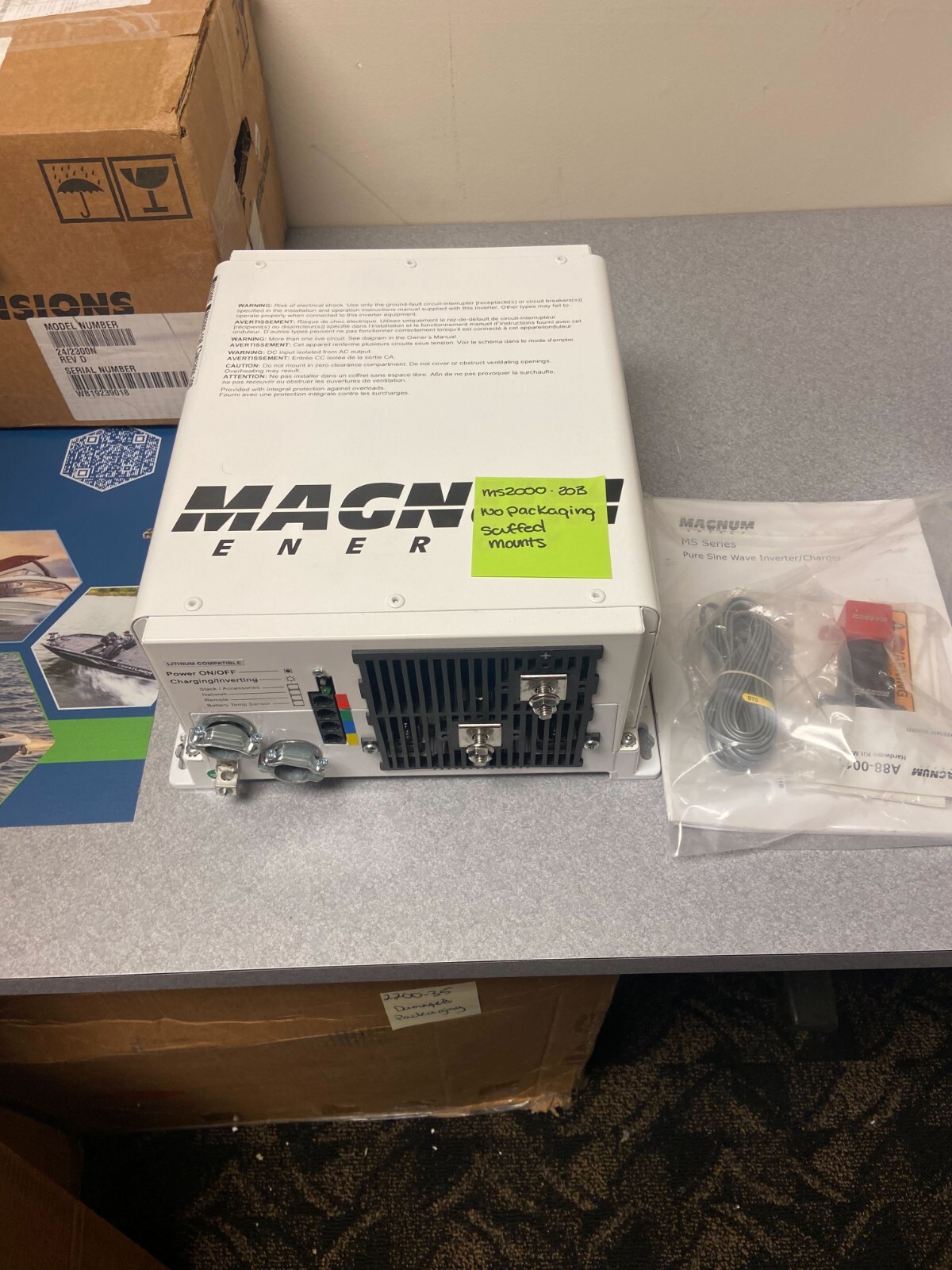 Magnum MS200020B 2000 Watt Pure Sine Single Input Inverter Charger