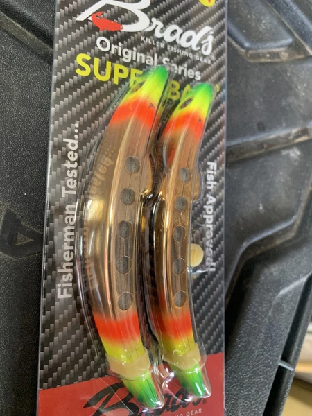 BRAD’S 2-Pack Super Bait Original UV “DOUBLE DIABLO” type Lure *RARE*